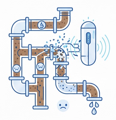 Innowacyjne rozwiązania usuwania osadów z instalacji - usługa Bezpieczna Woda