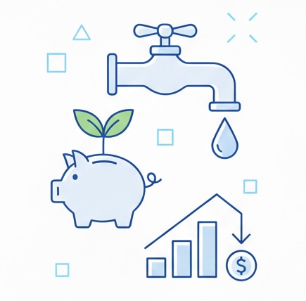 Oszczędzanie wody - usługa Bezpieczna Woda